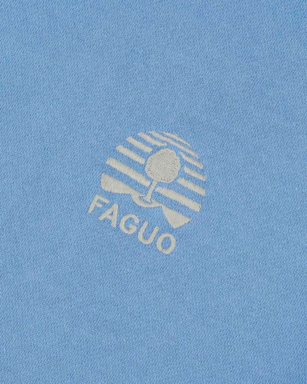 Sky blue sweatshirt in pigment dye
