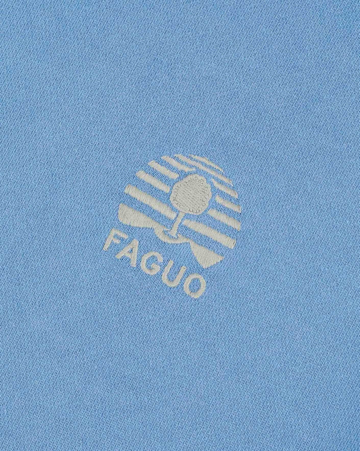 Sky blue sweatshirt in pigment dye