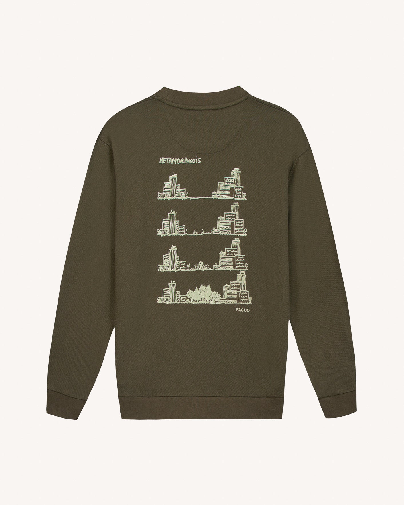 Dark brown sweatshirt lab city forest