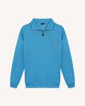 Sweat bleu azur broderie faguo outdoor