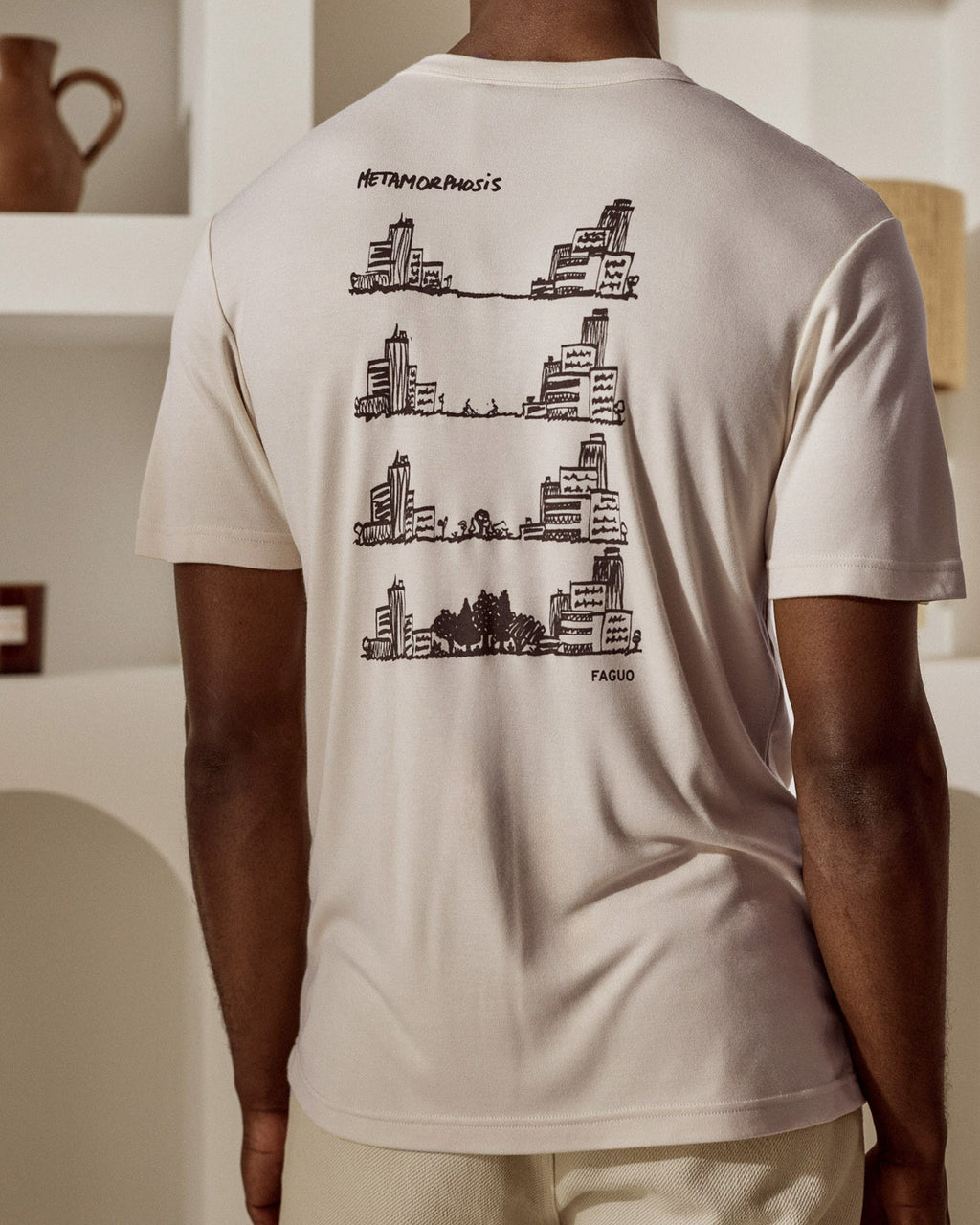 T-shirt écru City Forest