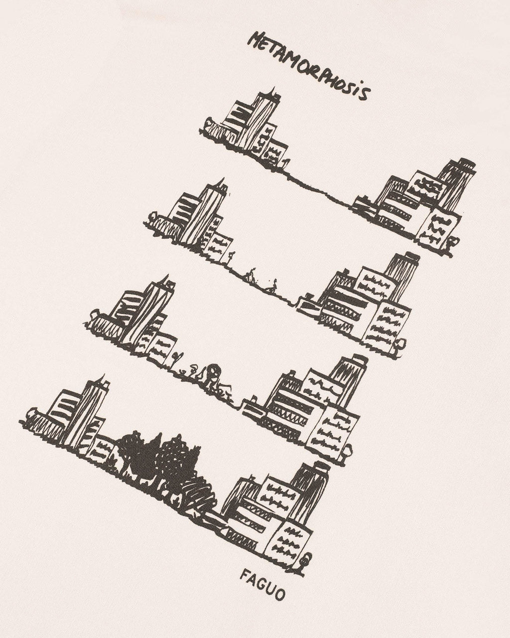 T-shirt écru City Forest