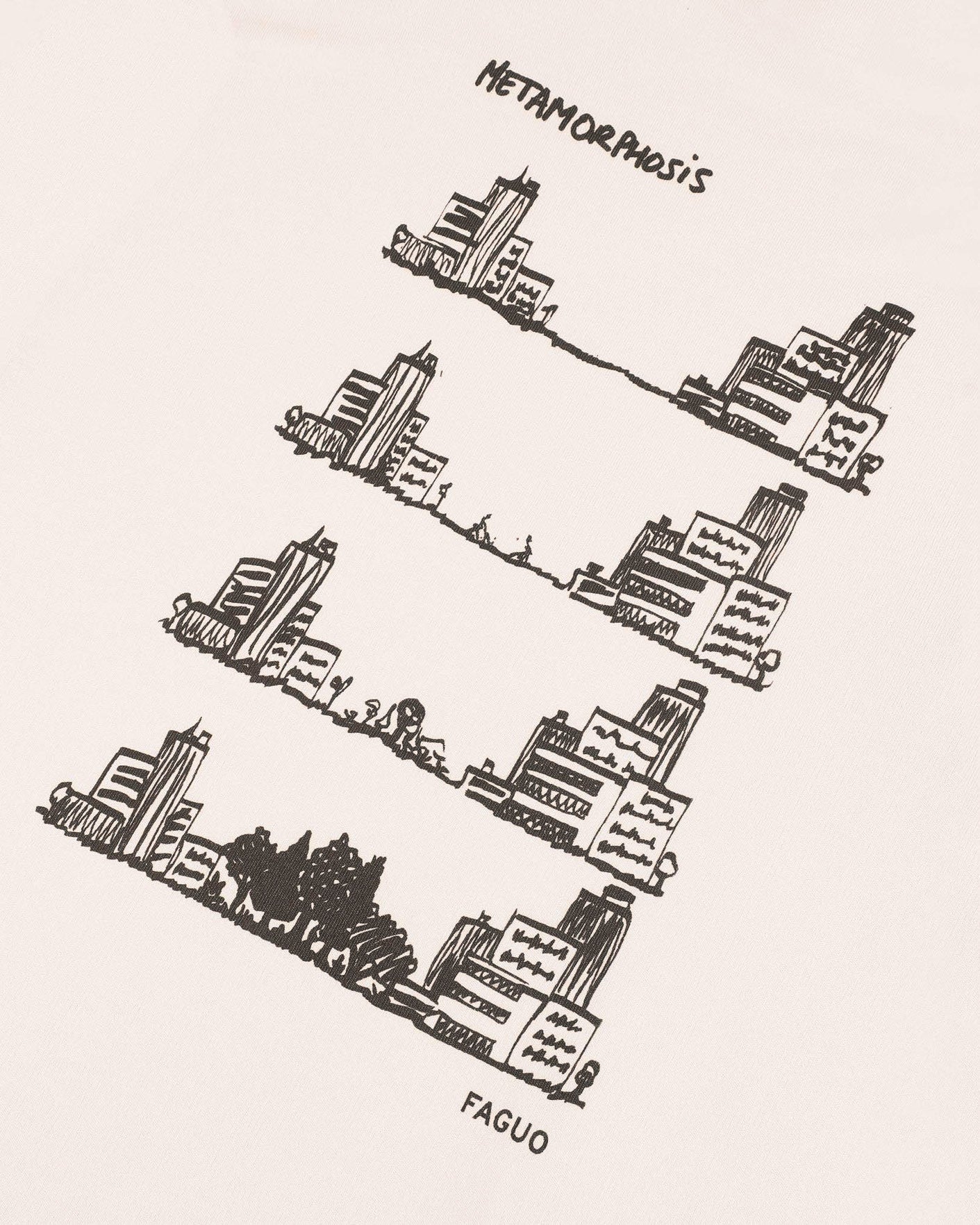 T-shirt écru City Forest