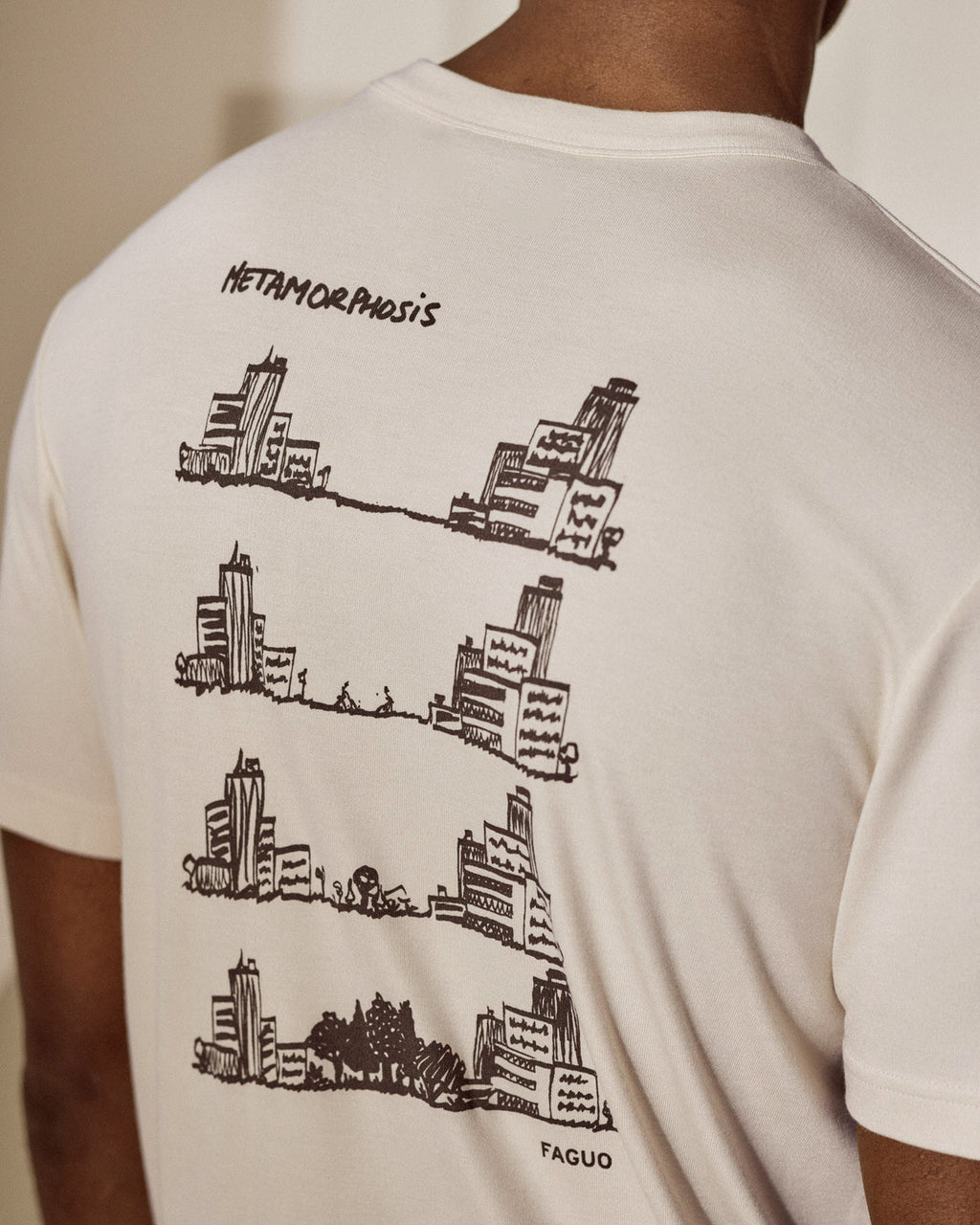 T-shirt écru City Forest