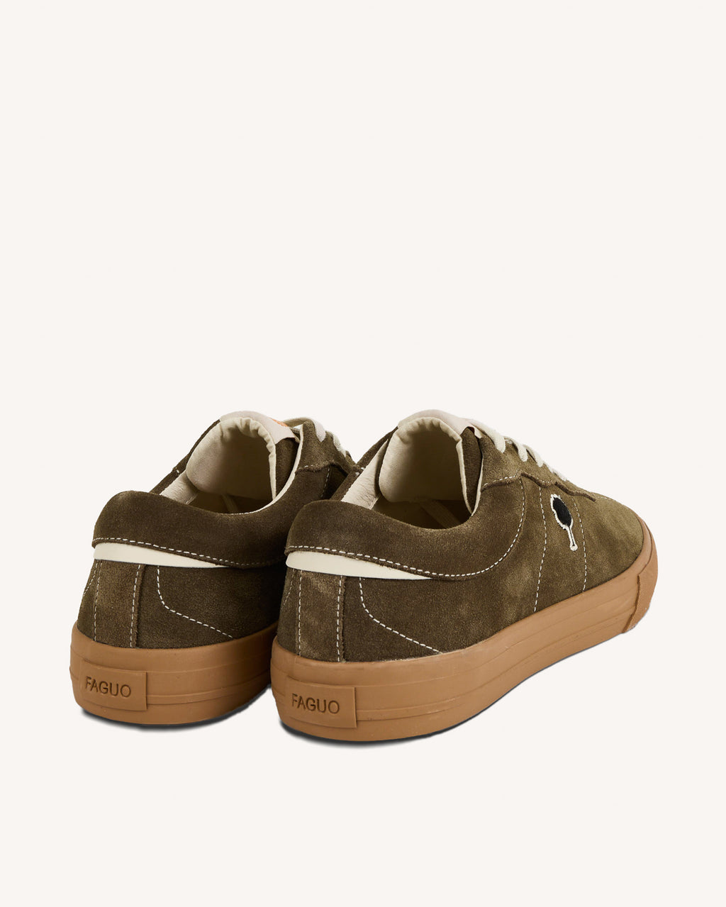 Khaki tennis shoes