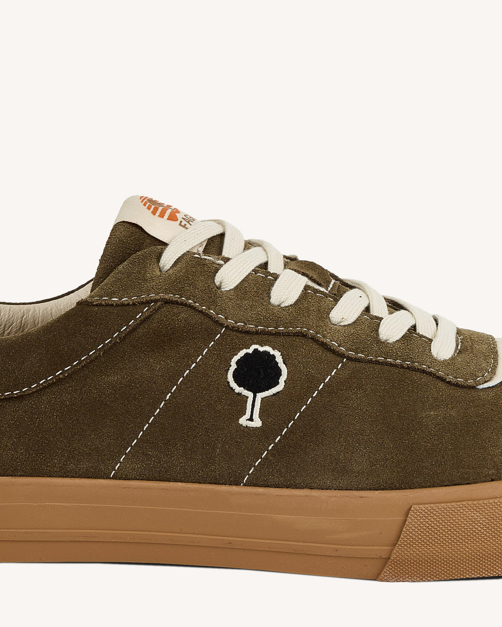 Khaki tennis shoes
