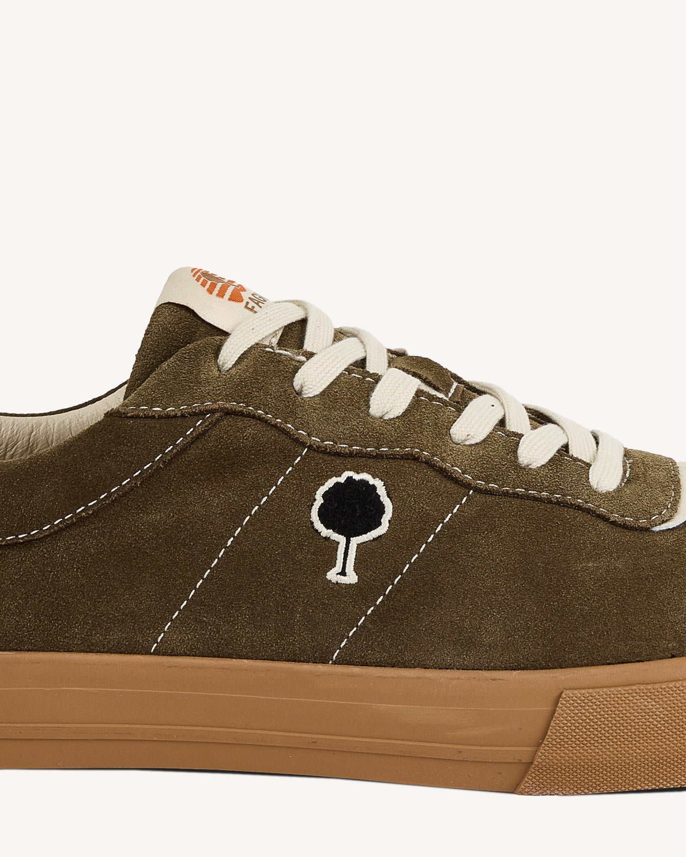 Khaki tennis shoes