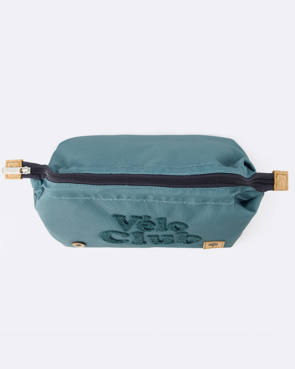 Blue vegan toiletry bag