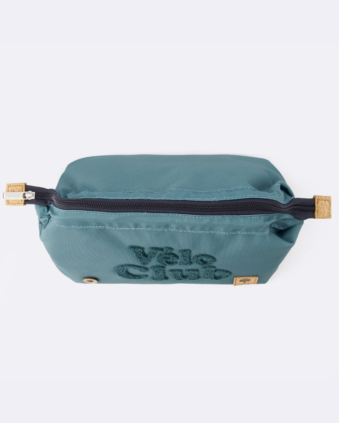 Blue vegan toiletry bag