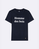 T-shirt col rond bleu marine Homme des bois