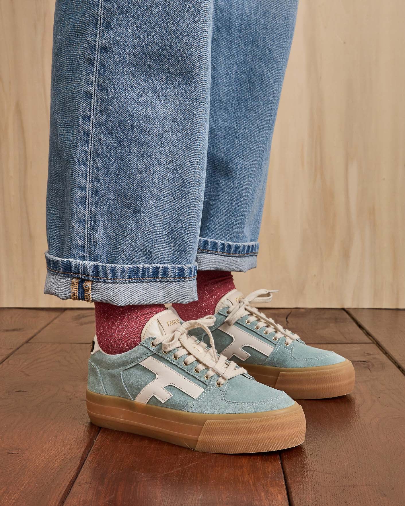 Blue trainers
