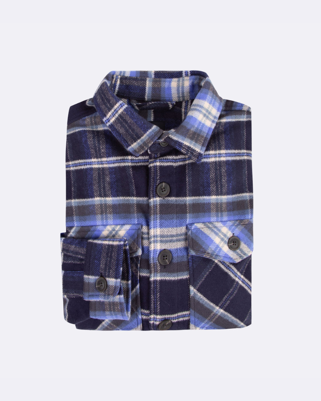 Dark blue & white overshirt