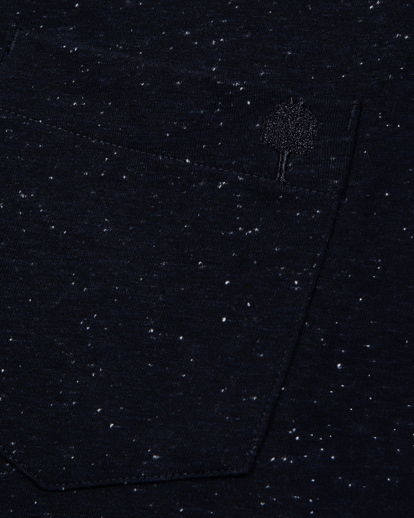 Navy blue & ecru T-shirt