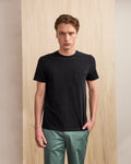 Navy blue & ecru T-shirt