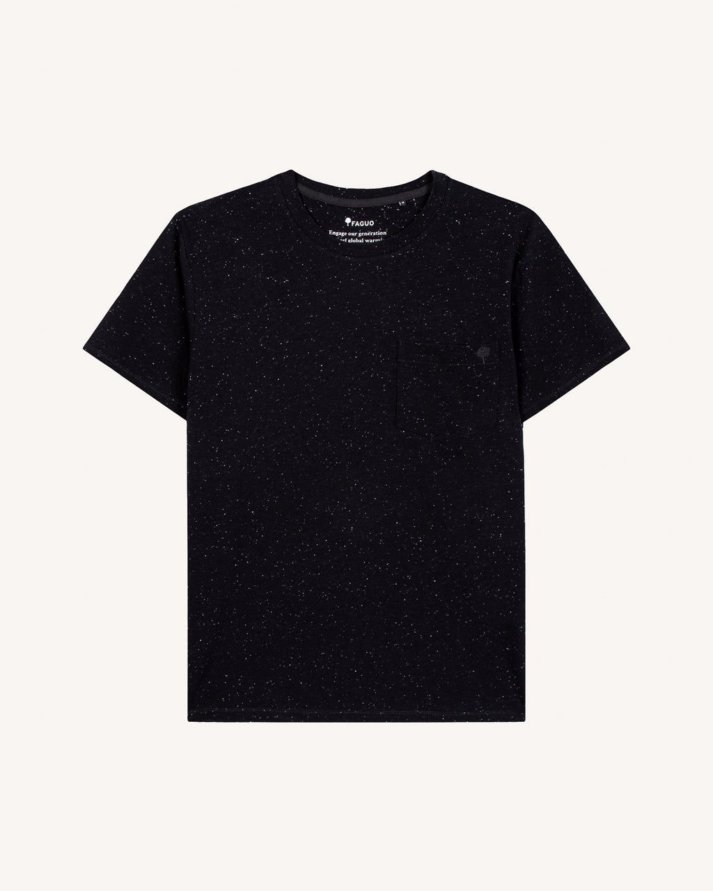 Navy blue & ecru T-shirt