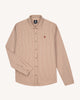 Chemise crème & beige clair broderie arbre