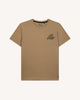 Beige T-shirt with "carpenter club" embroidery