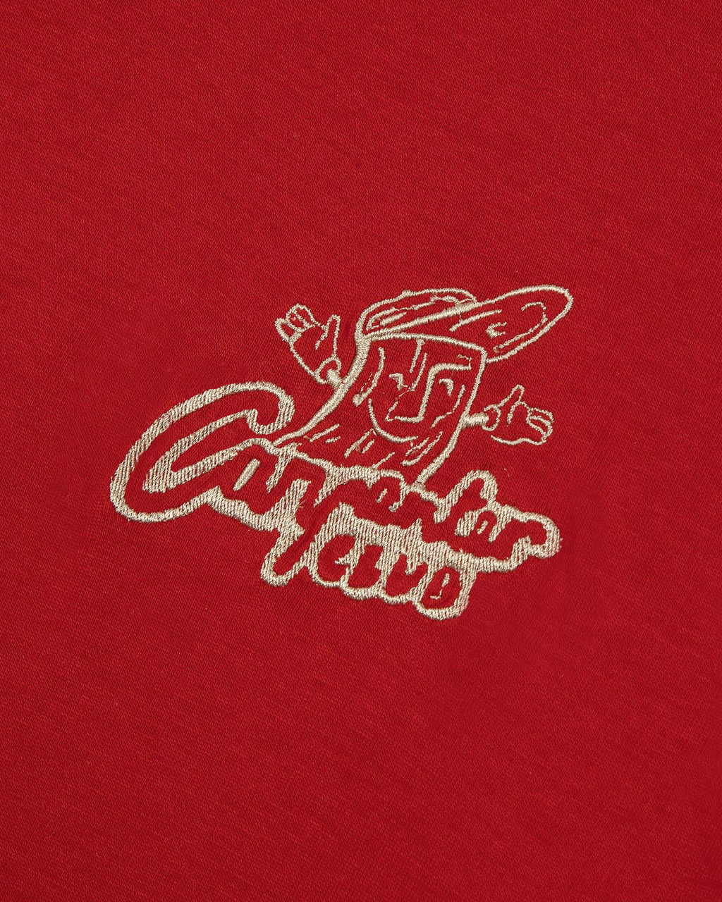 Dark red T-shirt "carpenter club" embroidery