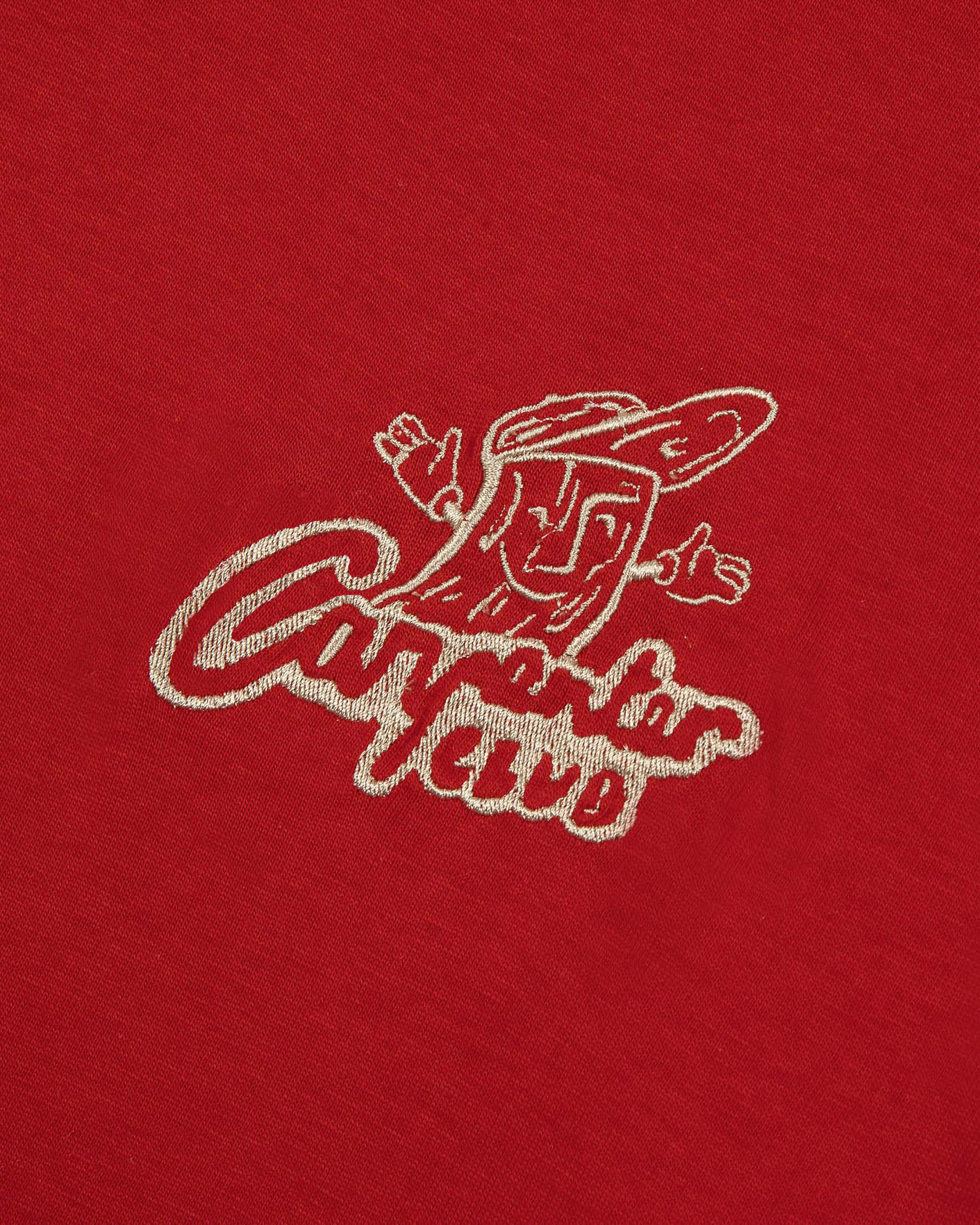 Dark red T-shirt "carpenter club" embroidery