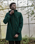Long-sleeved piece fir green with coloured drawstrings