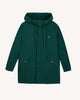 Fir green sleeved piece with coloured drawstrings
