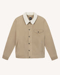 Veste beige col en sherpa