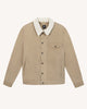 Veste beige col en sherpa