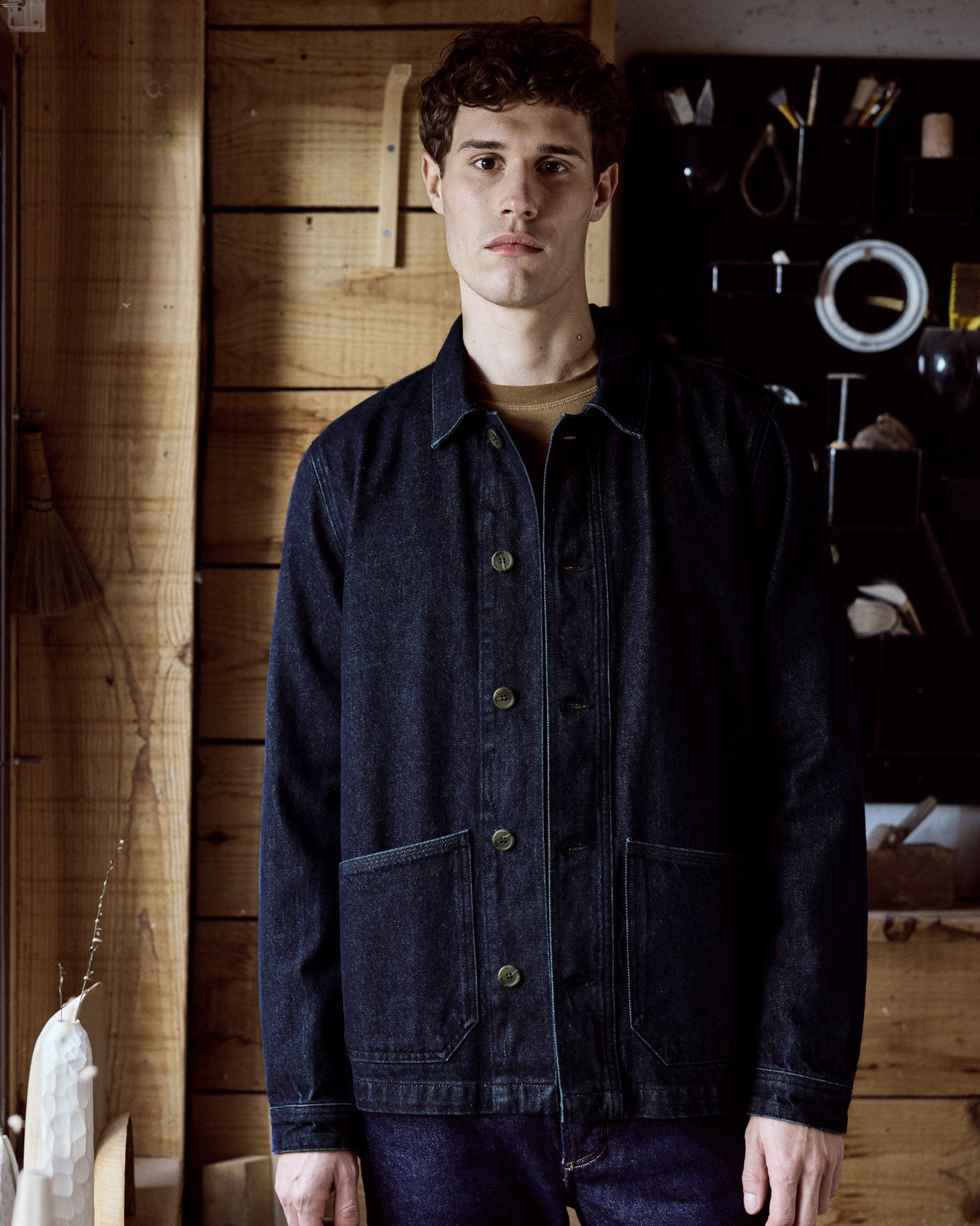 Raw denim jacket