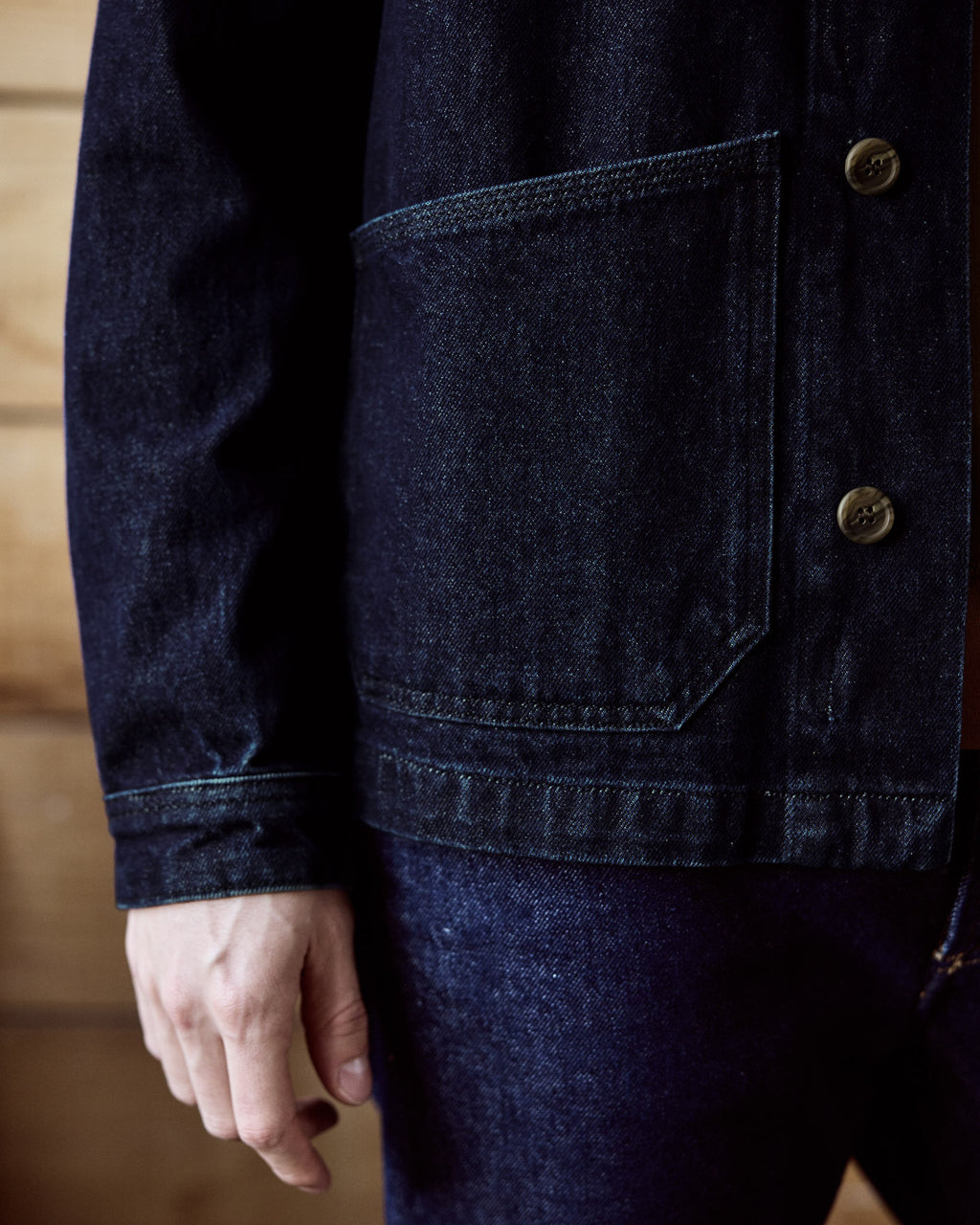 Raw denim jacket