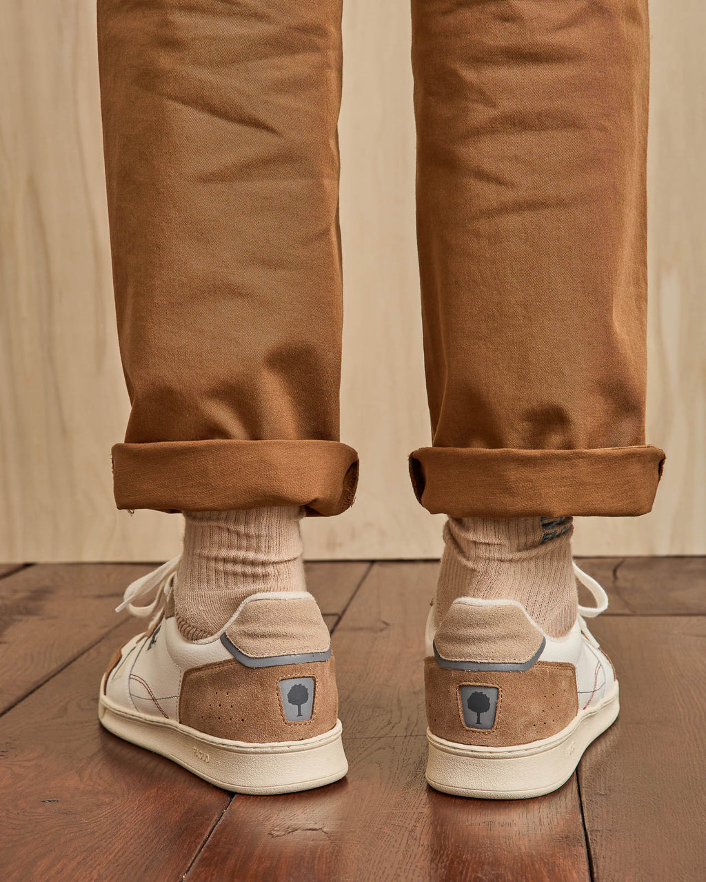 Cream & light beige trainers