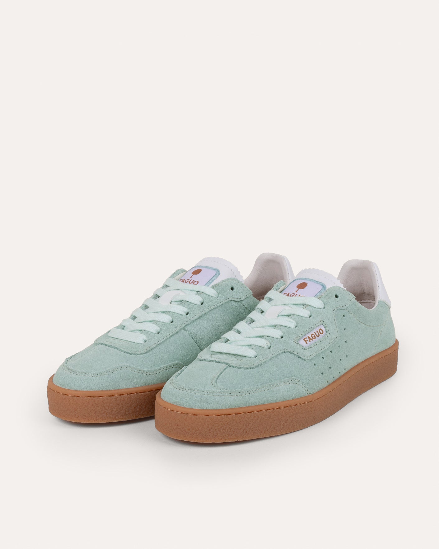 Baskets basses vert menthe