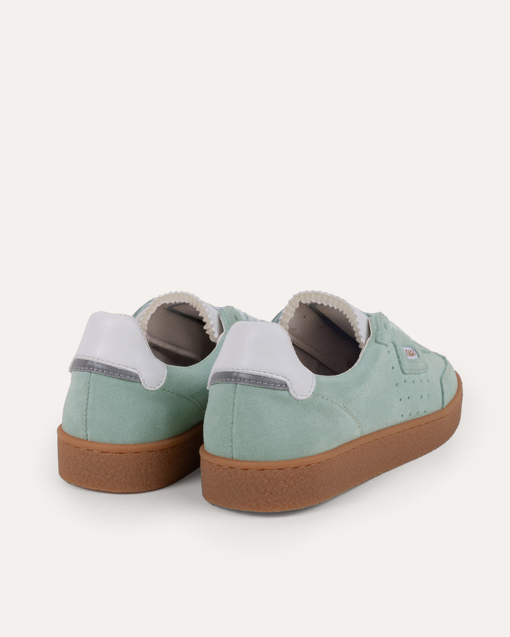 Baskets basses vert menthe