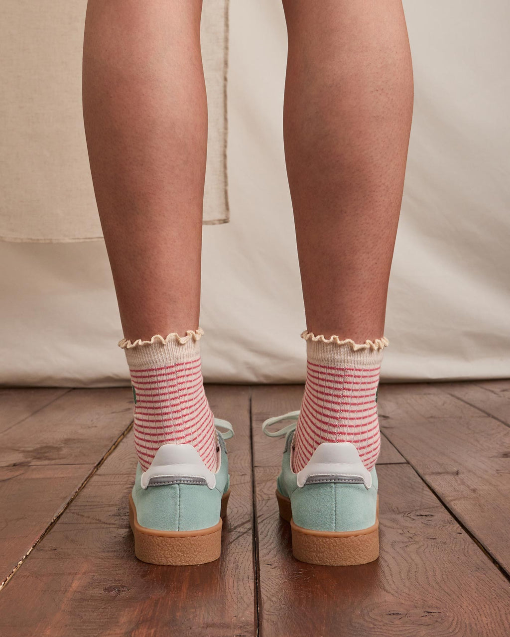 Baskets basses vert menthe