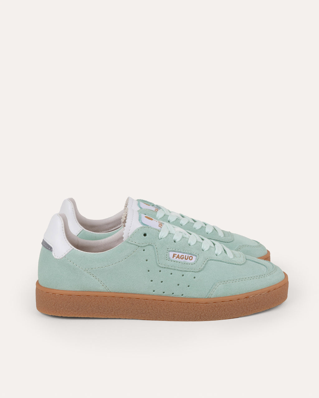 Baskets basses vert menthe