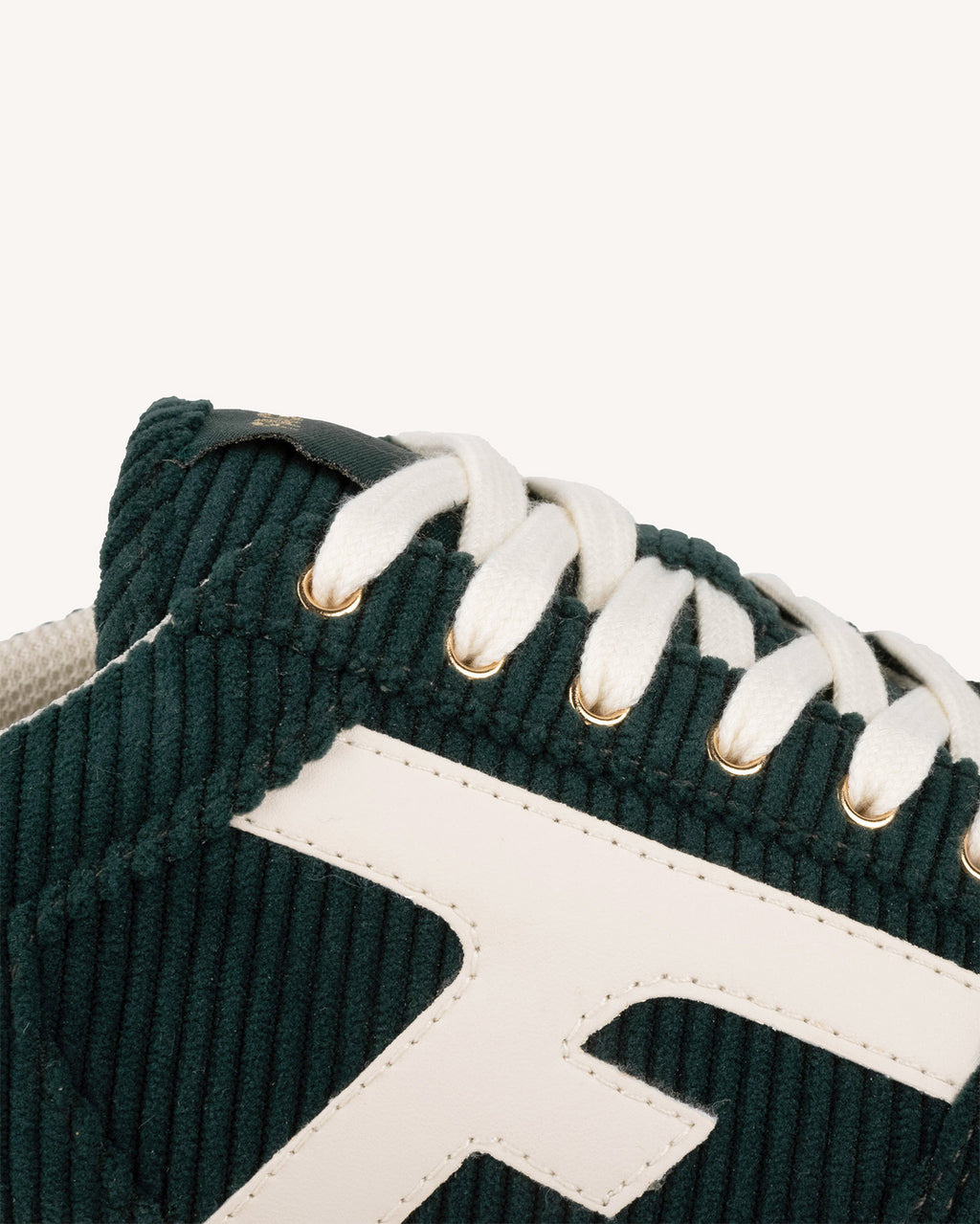 Tennis vert émeraude & écrues