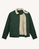 Pieces a manches vert foncé col en sherpa