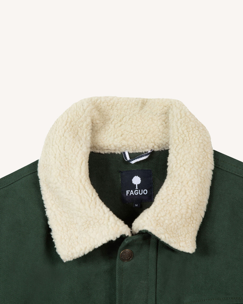 Pieces a manches vert foncé col en sherpa