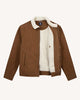 Pieces a manches camel col en sherpa