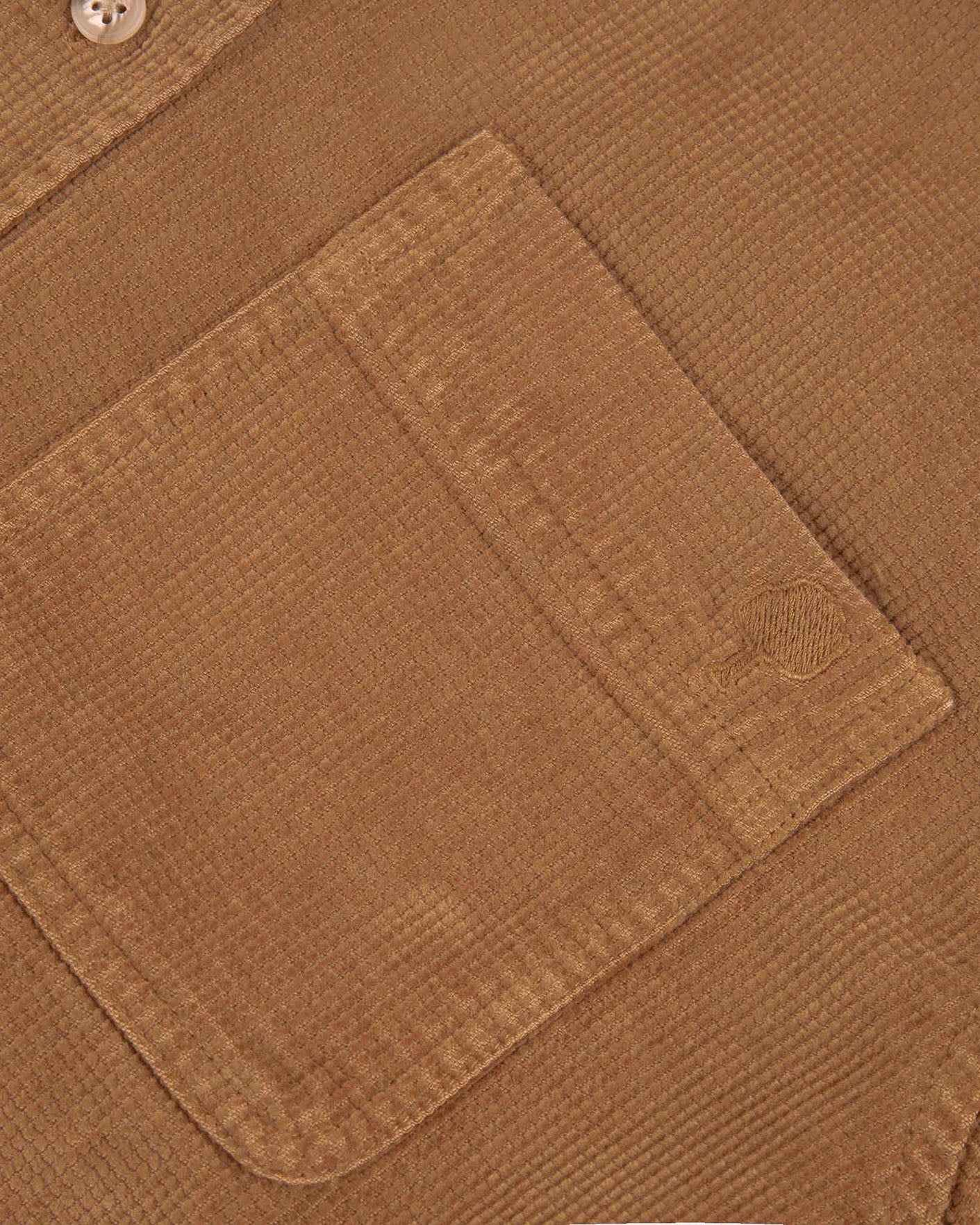 Chemise camel poche poitrine