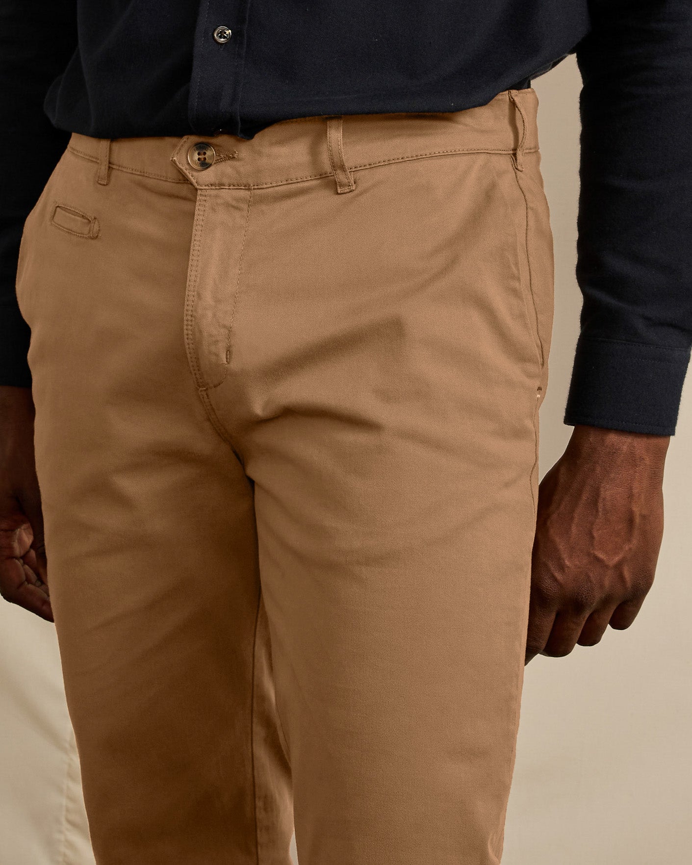 Pantalon camel poches dos