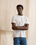 T-shirt écru broderie arbre