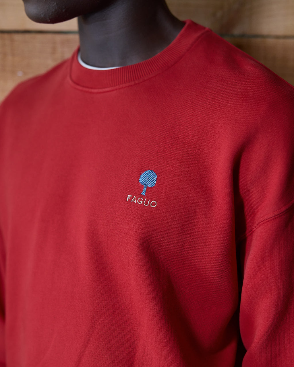 Sweat rouge foncé