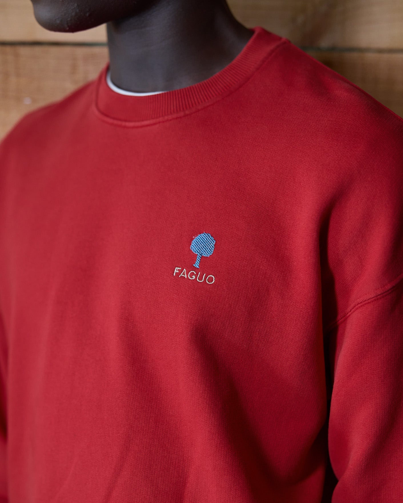 Sweat rouge foncé