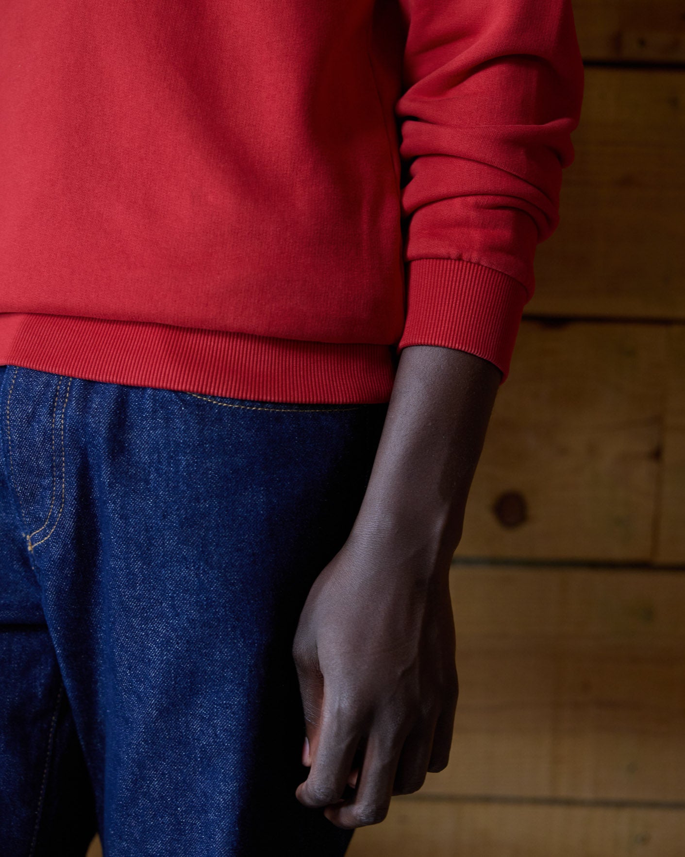 Sweat rouge foncé