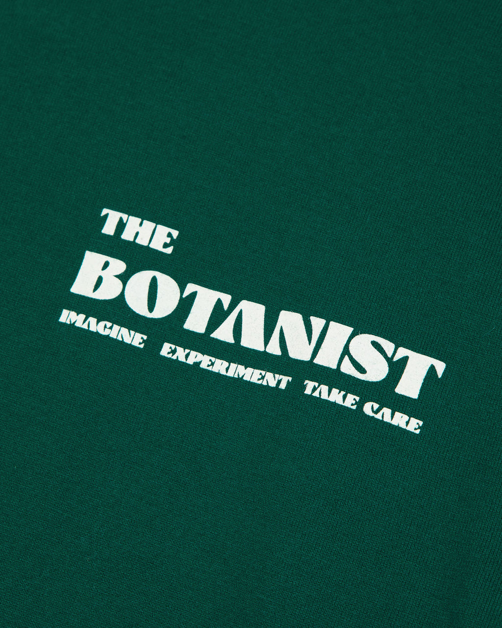 Forest green t-shirt "the botanist"