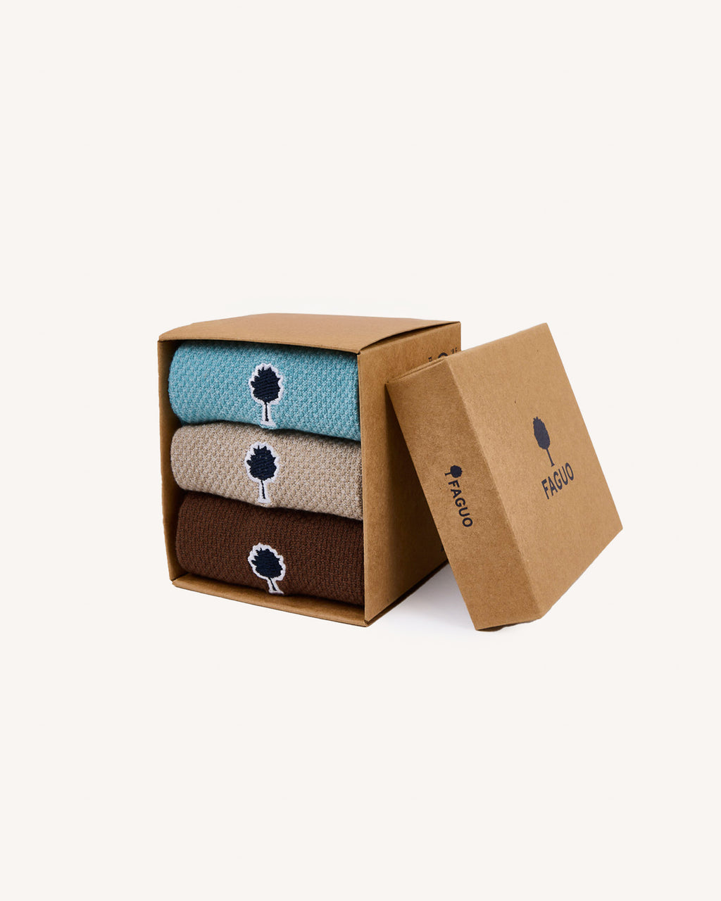 Chaussettes beiges & camel