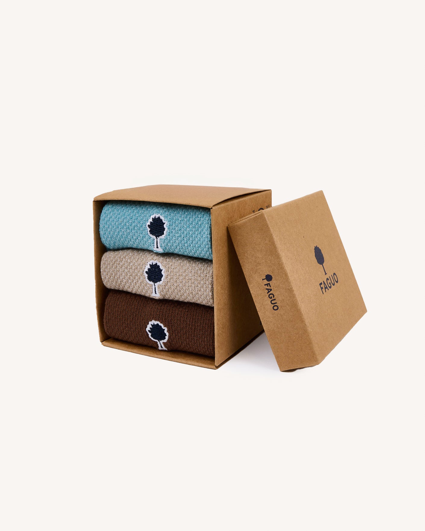 Chaussettes beiges & camel