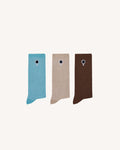 Chaussettes beiges & camel