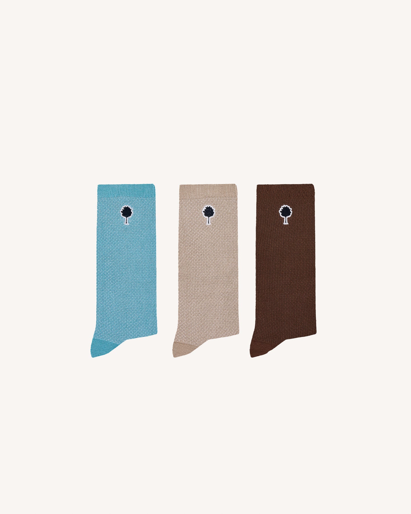 Chaussettes beiges & camel