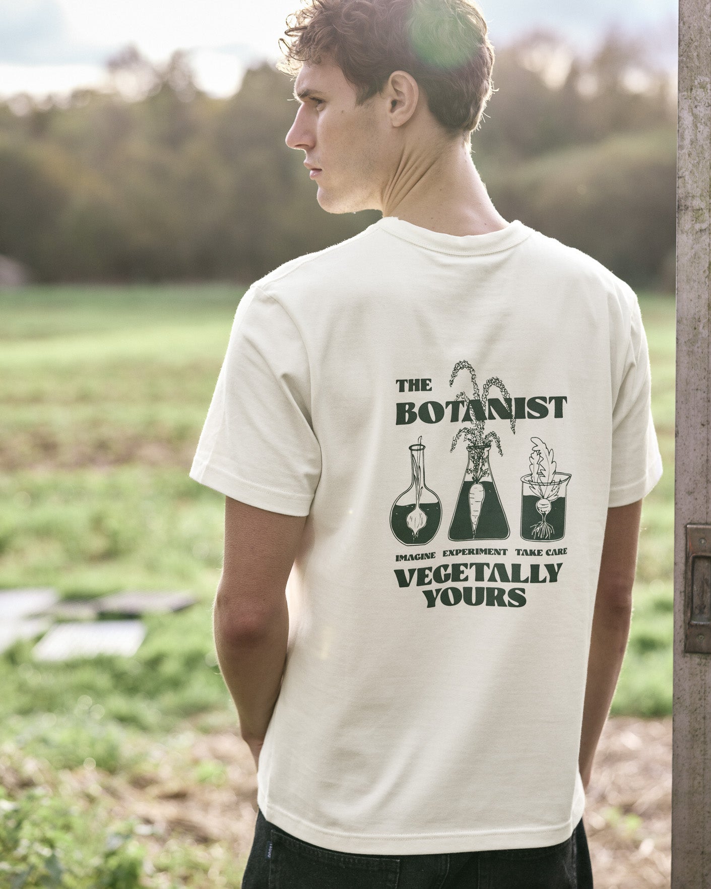 Ecru t-shirt "the botanist"